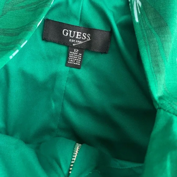 Guess Emerald Green zipper Dress - Picture 3 of 3